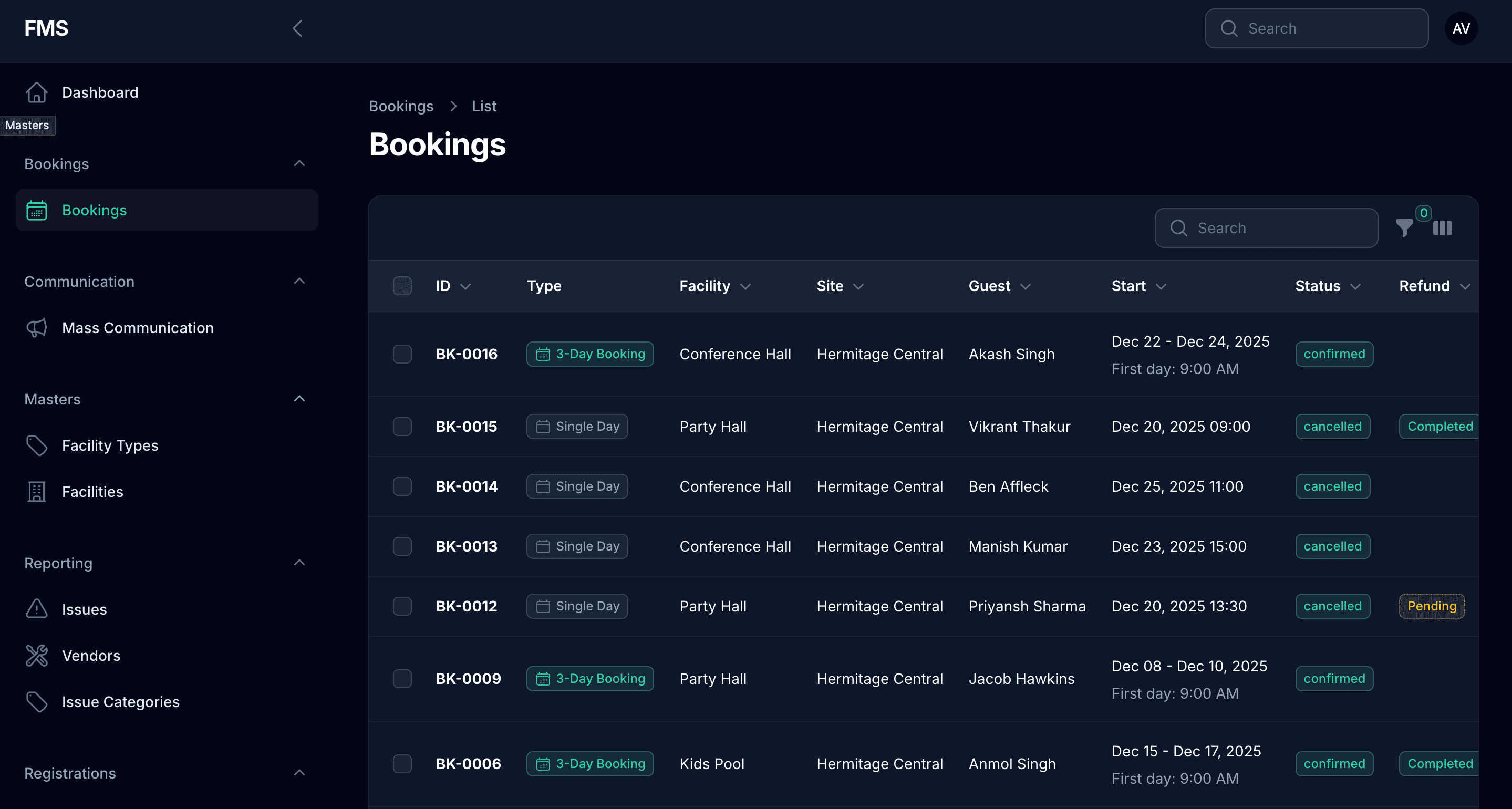 Facility Management System (FMS) screenshot 4