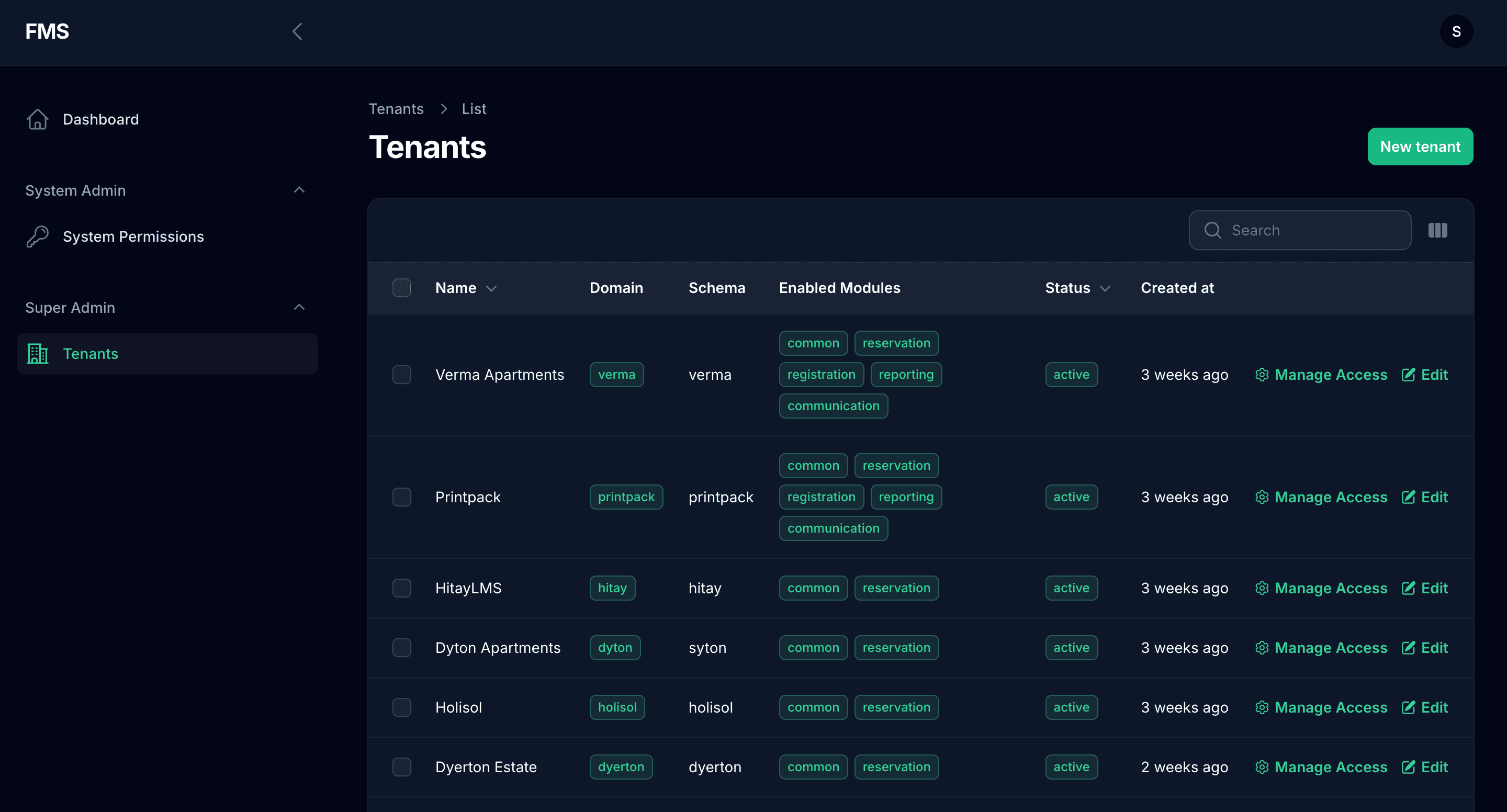 Facility Management System (FMS) screenshot 3