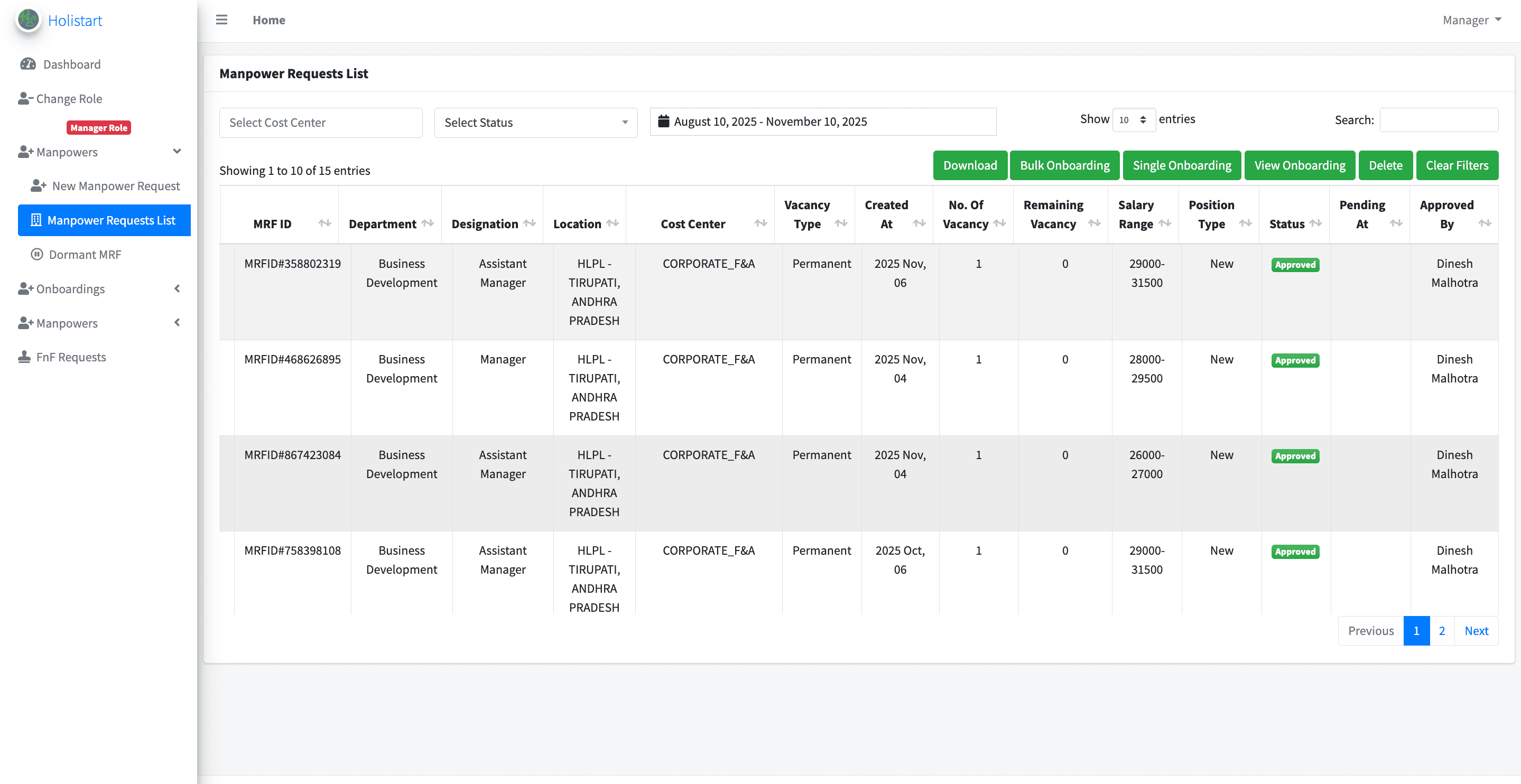Holistart Workforce Onboarding Platform screenshot 2