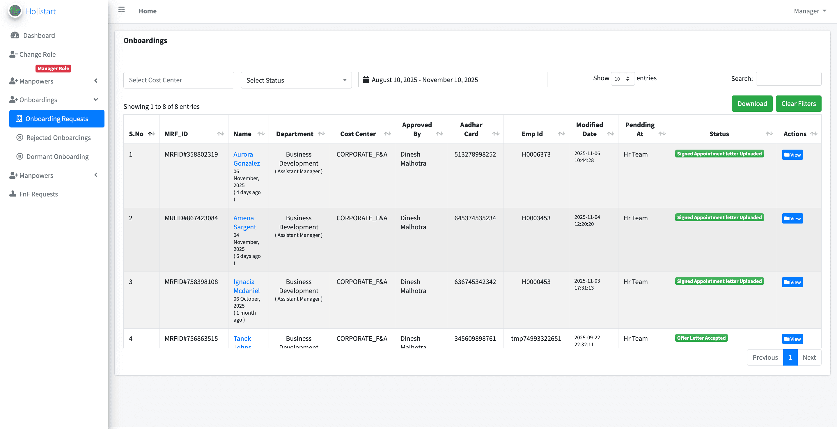 Holistart Workforce Onboarding Platform screenshot 1