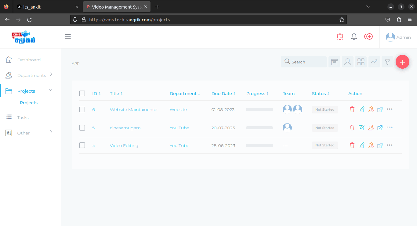Project/Employee Management System